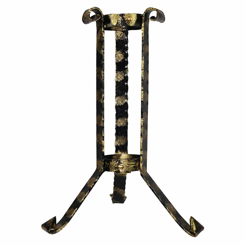 Forged iron candle holder 3658