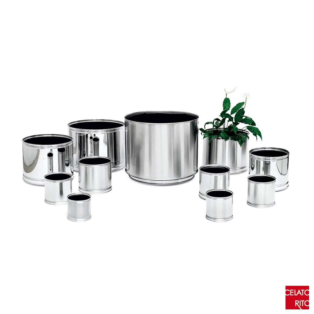 Fioriere CILINDRO acciaio